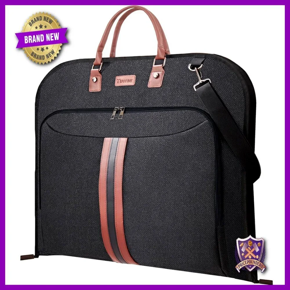 Waterproof Garment Duffel Bag Travel Suit Carrier Foldable Adjustable Strap